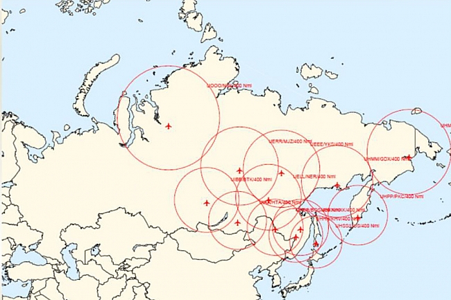 Карта аэропортов в россии